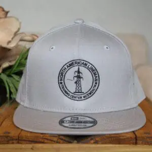 Hat 6 flat bill grey