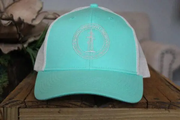 Hat 8 seafoam/ ecru